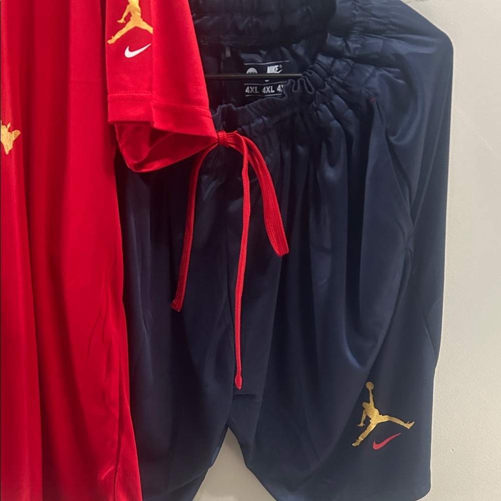 Nike Red and Navy Sports Set with Gold Accents - Picture 4 of 11